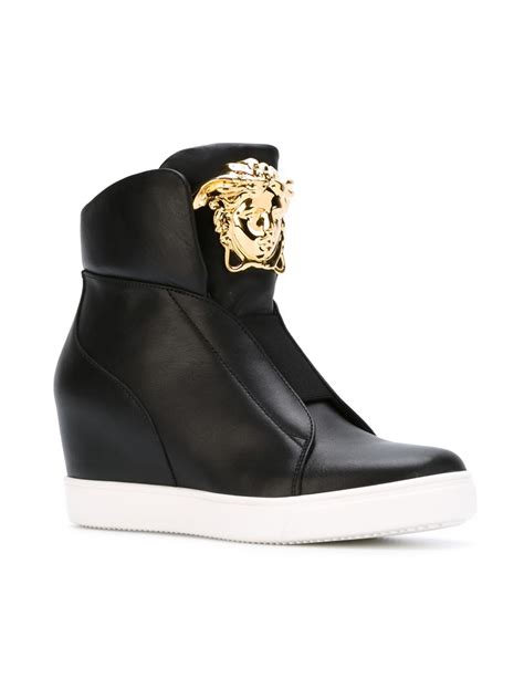 versace medusa wedge sneakers|versace shoes clearance.